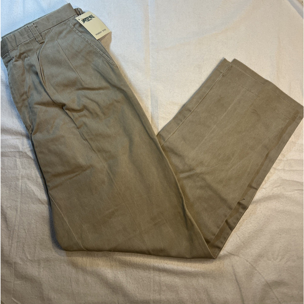 NWT VTG 80-90s American Eagle Khaki Pants “Sawyer” 34x34 Pleaded 100% Cotton USA